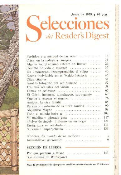 Selecciones del Reader s Digest junio 1979: Crisis de la industria europea- Afga-