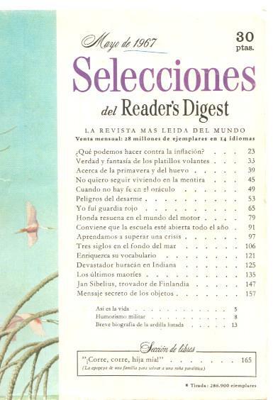 Selecciones del Reader s Digest  mayo 1967: Que podemos hacer contra la 