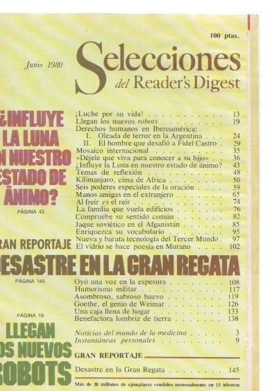 Selecciones del Reader s Digest junio 1980: Influye la luna en nuestro estado de