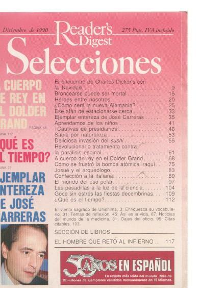 Selecciones del Reader s Digest diciembre 1990: A cuerpo de rey en el Dolder