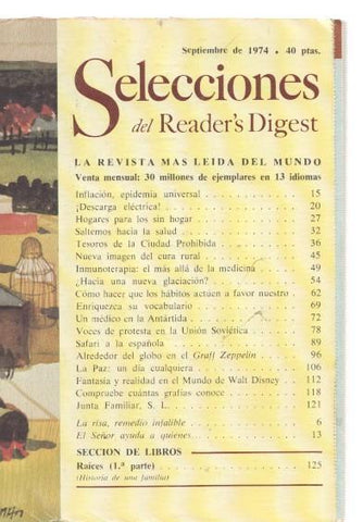 Selecciones del Reader s Digest septiembre 1974: Hogares para los sin hogar-