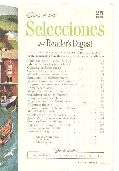 Selecciones del Reader s Digest junio 1966: Hacia una mayor libertad personal-