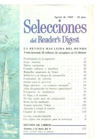 Selecciones del Reader s Digest agosto 1969: Posibilidades de la psiquiatria-