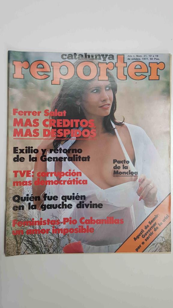 revista: Reporter año 1 num 21 (12 al 19 de oct 1977) - Catalunya exilio y retorno de la Generalitat