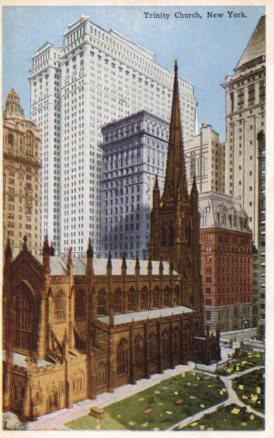 POSTAL PV04117: Trinity Church, New York