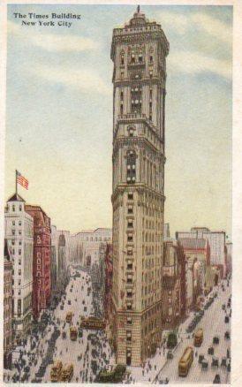 POSTAL PV04110: The Times Building, New York