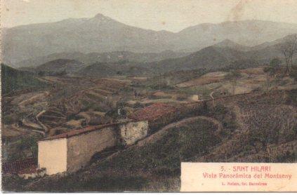 POSTAL PV04139: Vista panoramica del Montsey, Sant Hilari