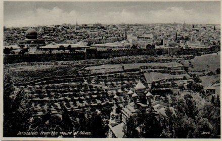 POSTAL PV04060: Jerusalen from the Mount of Olives