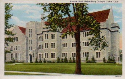 POSTAL PV04048: France Hall, Heidelberg College, Tiffin, Ohio