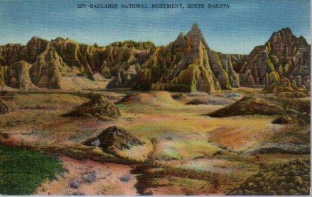 POSTAL PV04046: Badlands National Monument, South Dakota, United States