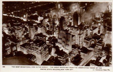 POSTAL PV04080: View from the Observation of the Empire State Building, New York