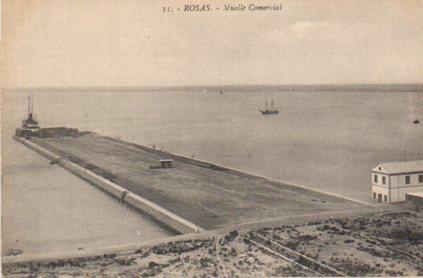 POSTAL PV04148: Muelle Comercial de Rosas