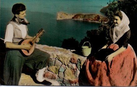 POSTAL PV04167: Pareja tipica de Valldemosa, Mallorca