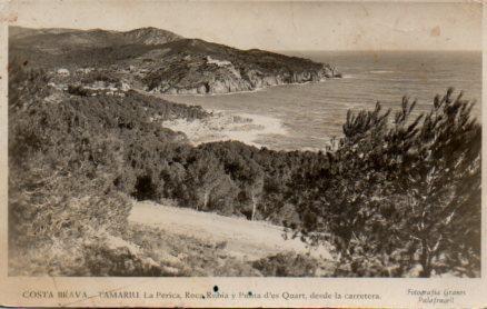 POSTAL PV04166: Tamariu, La Perica, Roca Rubia y Punta d'es Quart