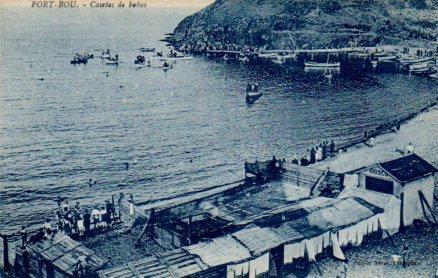 POSTAL PV04175: Casetas de baños en Port Bou