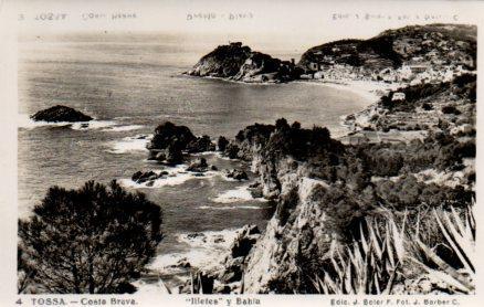 POSTAL PV04198: Bahia e Illetes, Tossa de Mar