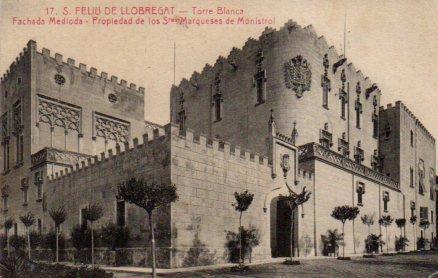 POSTAL PV04193: Fachada Torre Blanca de los Marqueses de Monistrol. S. Feliu de Llobregat