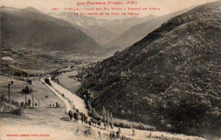 POSTAL PV04182: Valle del Rio Negro y Puerto de Viella, Viella