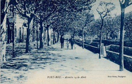 POSTAL PV04178: Avenida 14 de Abril, Port Bou