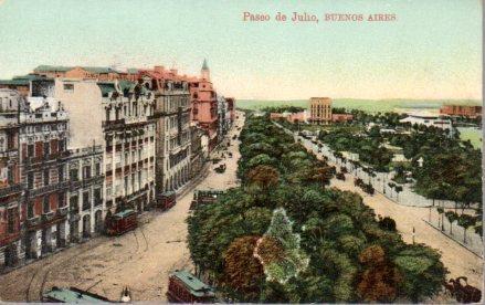 POSTAL PV03878: Paseo de Julio, Buenos Aires