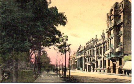 POSTAL PV03873: Calle Libertad en Buenos Aires