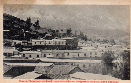 POSTAL PV03896: Vista de Sorata en Bolivia