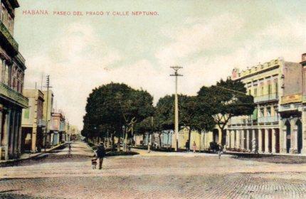 POSTAL PV03918: Paseo del Prado y calle Neptuno, La Habana