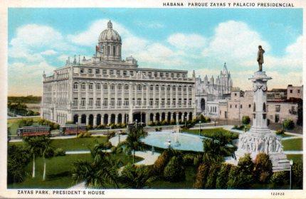 POSTAL PV03917: Parque Zayas y Palacio Presidencial en La Habana