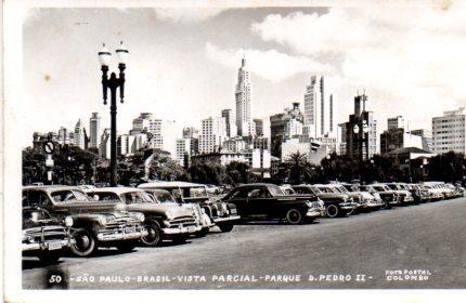 POSTAL PV03910: Vista parcial Parque D. Pedro II, Sao Paulo