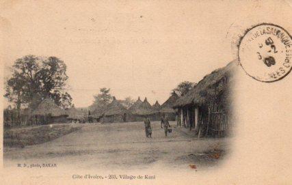 POSTAL PV03904: Village de Kani, Cote d'Ivoire