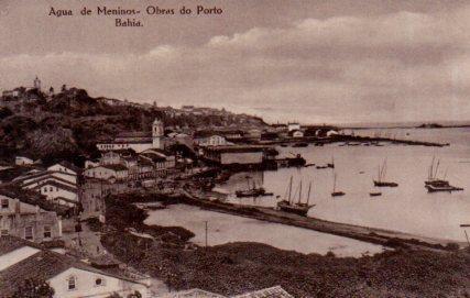POSTAL PV03897: Agua de Meninos, obras do Porto en Bahia, Brasil