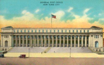 POSTAL PV03827: General Post Office New York City