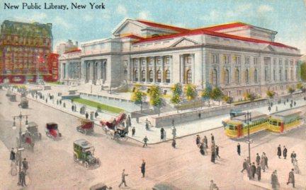 POSTAL PV03825: New Public Library New York