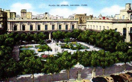 POSTAL PV03820: Plaza de Armas en La Havana, Cuba