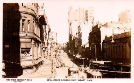 POSTAL PV03840: King Street, Looking East, Sydney