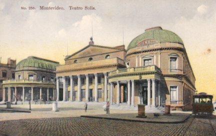 POSTAL PV03862: Teatro Solis en Montevideo