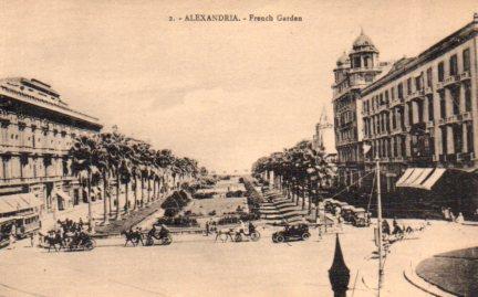POSTAL PV03847: Alexandria French Garden