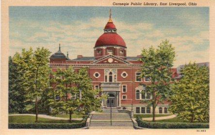 POSTAL PV04001: Carnegie Public Library, East Liverpool, Ohio