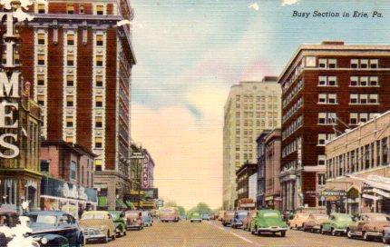 POSTAL PV03992: Busy Section in Erie, United States
