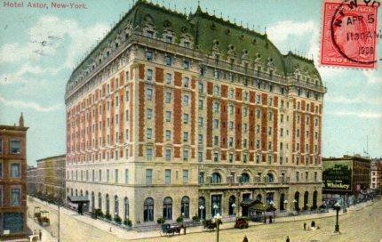 POSTAL PV03986: Hotel Astor, New York