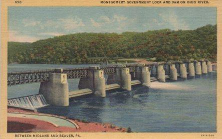 POSTAL PV04033: Montgomery Government Lock and Dam on Ohio River