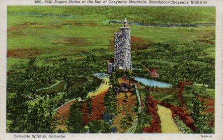 POSTAL PV04031: Will Rogers Shrine, Cheyenne Mountain