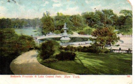 POSTAL PV04027: Bethesda Fountain in Central Park, New York