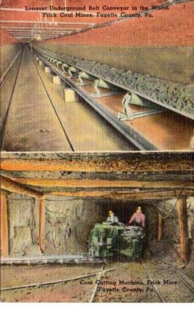 POSTAL PV04011: View of Frick Mine, Fayette Country, United States