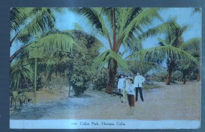 POSTAL PV03948: Colon Park, Havana, Cuba