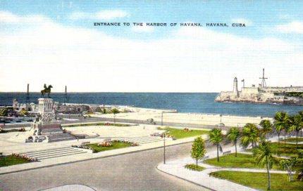 POSTAL PV03949: Entrance to the harbor of Havana, Cuba