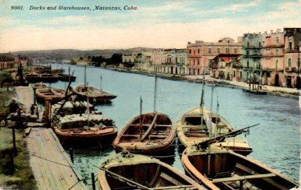 POSTAL PV03930: Docks and Warehouses, Matanzas, Cuba