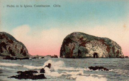 POSTAL PV03972: Piedra de la Iglesia, Constitucion, Chile