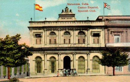 POSTAL PV03961: Casino Español en Matanzas, Cuba