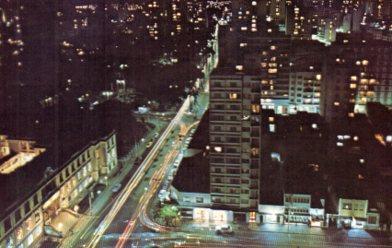 POSTAL PV04616: Campinas at night, Brasil